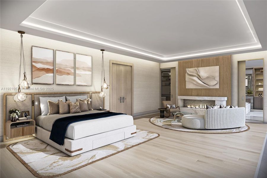 Furnished interior view inside a new home in , Miami Beach (Image 7). Furnished interior view inside a new home in , Miami Beach (Image 7).