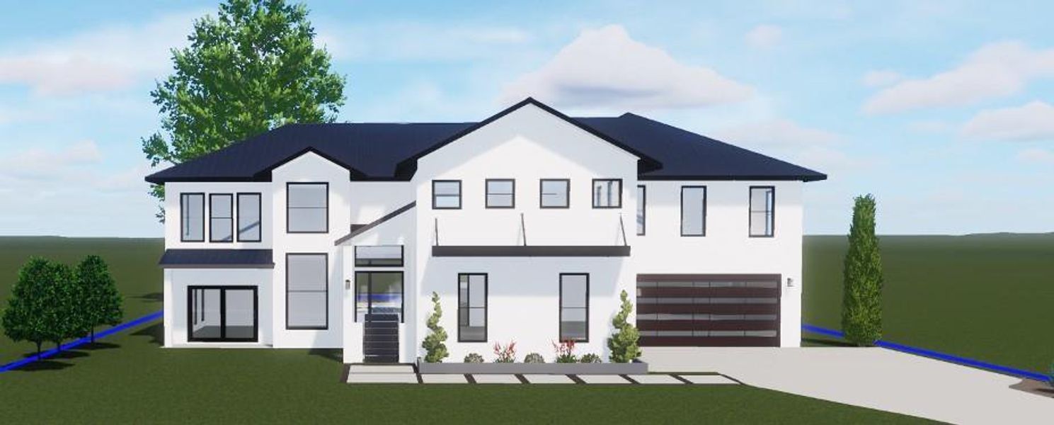 Exterior rendering of this home design in , Dallas, TX (Image 4).