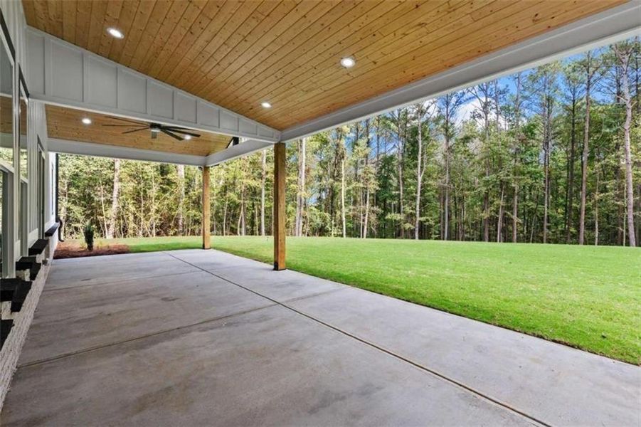 Exterior details and patio area of a home in , Winder (Image 36).