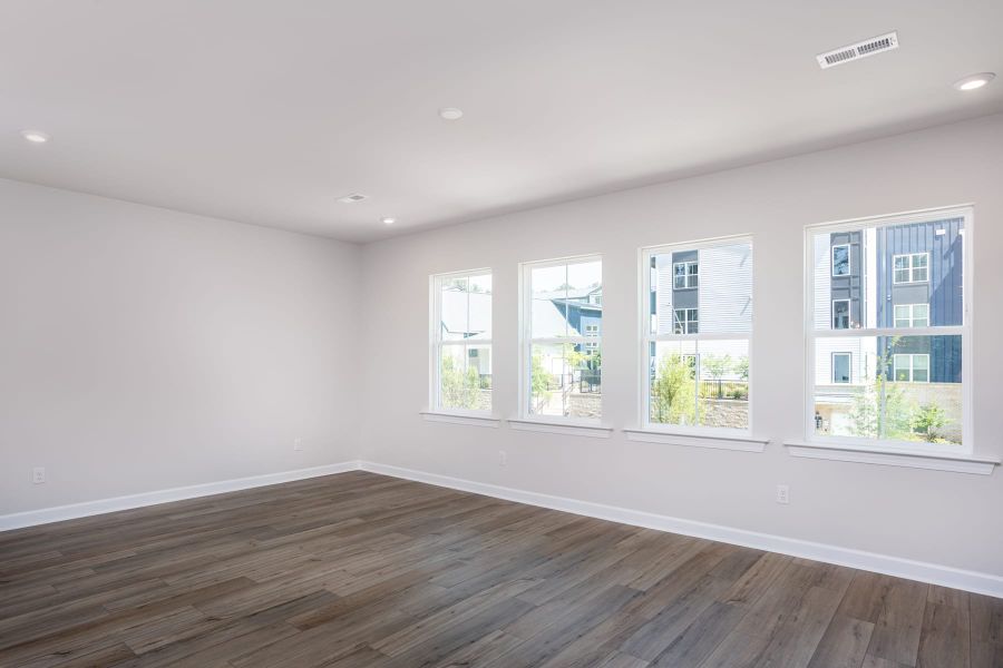 Representative unfurnished interior of a home built from the Kinston by Tri Pointe Homes in Elm Park, Raleigh (Image 15).