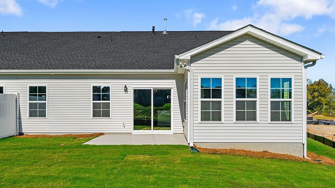 Exterior details and patio area of a home in Fieldstone, Lexington (Image 3).