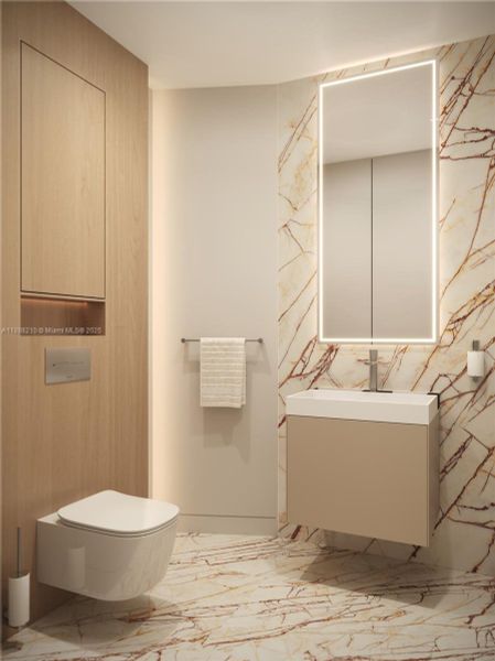 Furnished interior view inside a new home in , Bay Harbor Islands (Image 2).