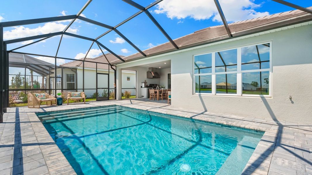 Representative exterior details of a home built from the Milan by Taylor Morrison in Esplanade at Coasterra, Palmetto (Image 4). Representative exterior details of a home built from the Milan by Taylor Morrison in Esplanade at Coasterra, Palmetto (Image 4).