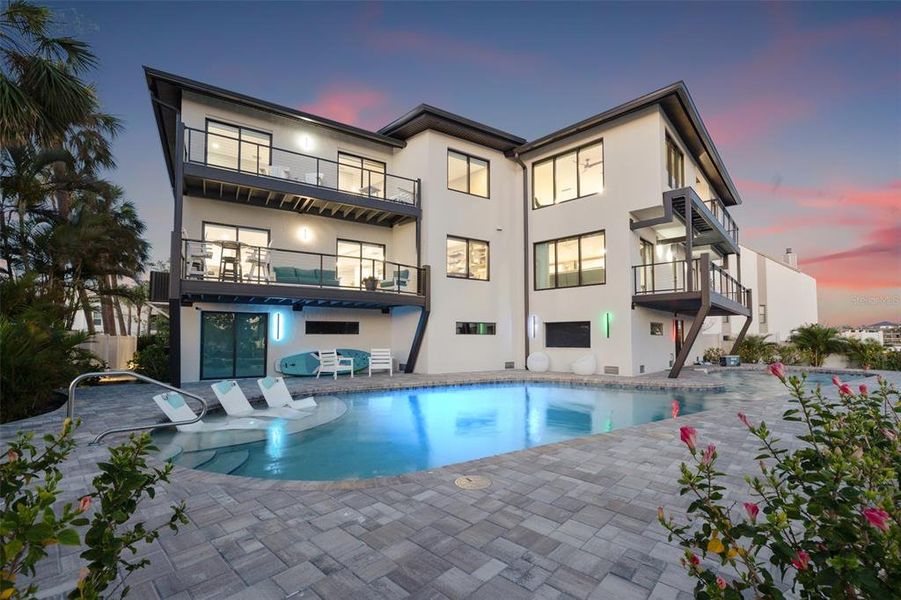 Exterior details and patio area of a home in , Treasure Island (Image 29). Exterior details and patio area of a home in , Treasure Island (Image 29).