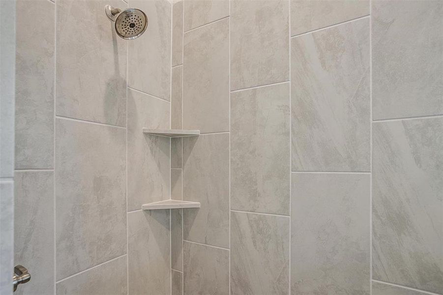 Details with tiled shower