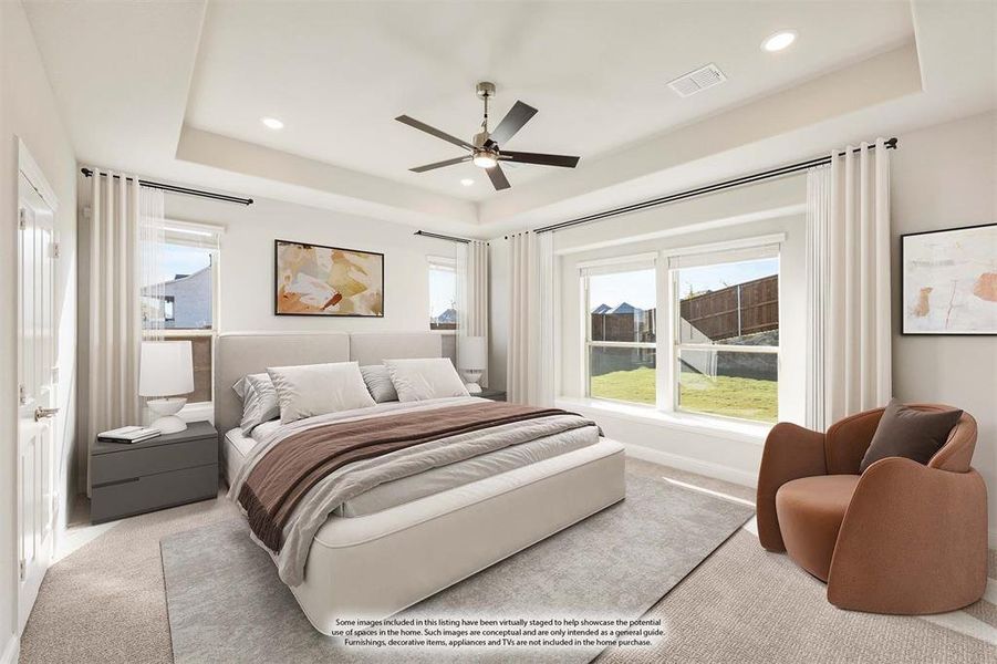 Furnished interior view inside a new home in Rockwood 90, Mansfield (Image 6).
