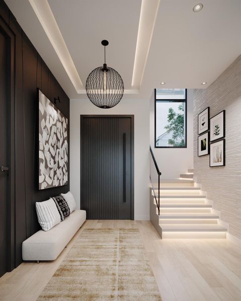 Furnished interior view inside a new home in , Houston (Image 9).