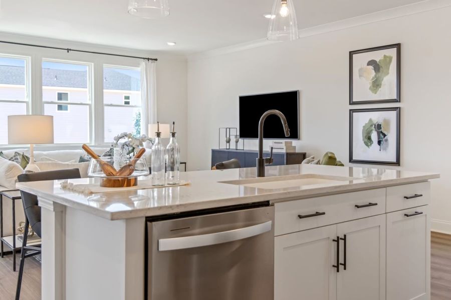 Optional kitchen island