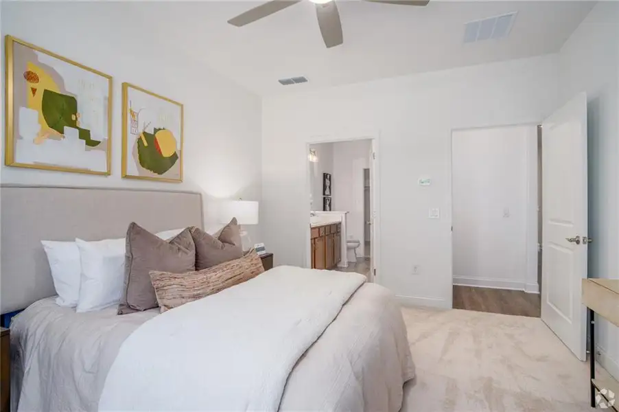 Furnished interior view inside a new home in , Cartersville (Image 30).