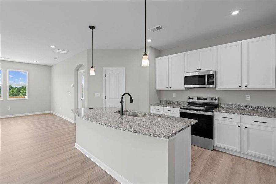 Furnished interior view inside a new home in Villas at Gold Creek, Dawsonville (Image 8).