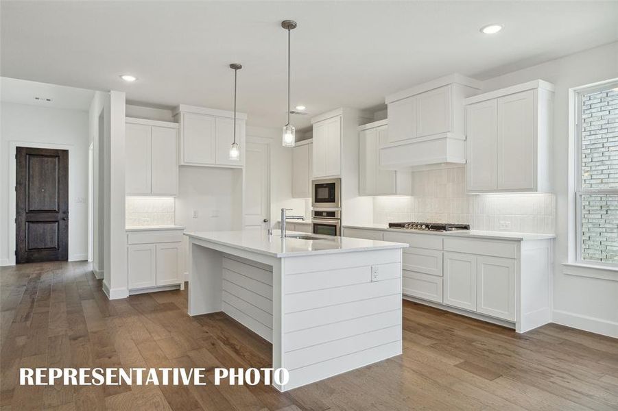 This dream kitchen is waiting for you to call it your own!  REPRESENTATIVE PHOTO