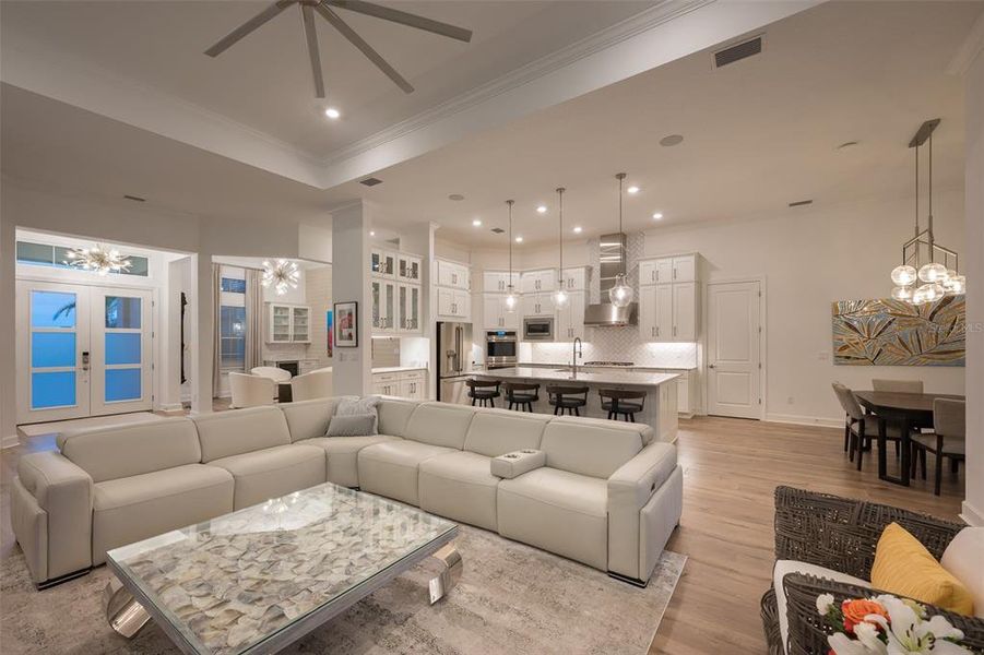 Furnished interior view inside a new home in , Sarasota (Image 52).