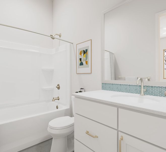 Representative furnished interior of a home built from the Gardenia Plan 5009 by Tri Pointe Homes in Soleo, San Tan Valley (Image 12).