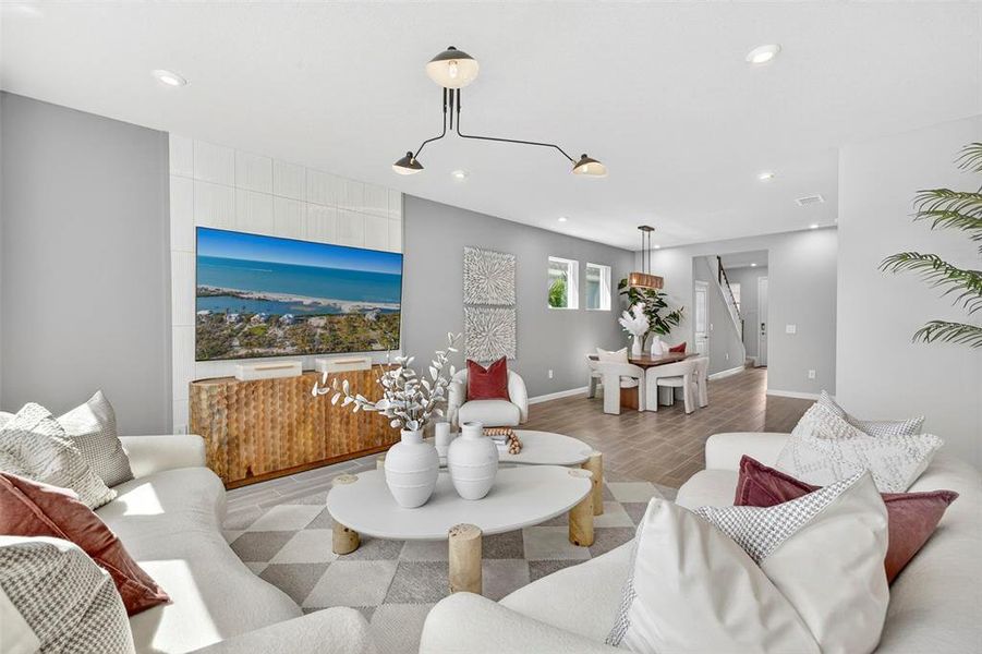 Furnished interior view inside a new home in Pasadena Ridge Master, Dade City (Image 7).