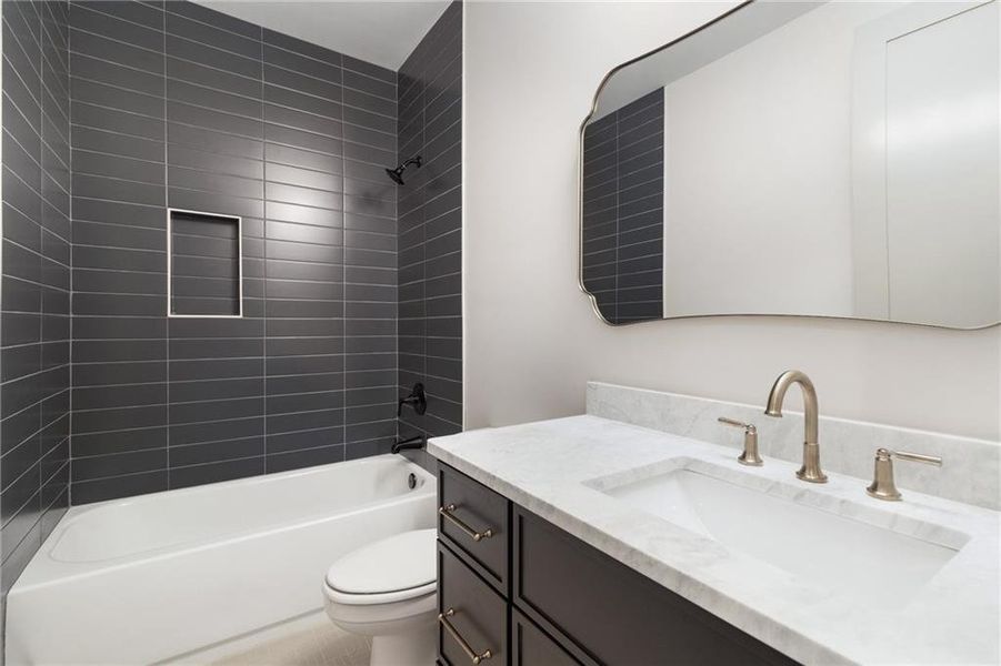 Furnished interior view inside a new home in , Atlanta (Image 14).