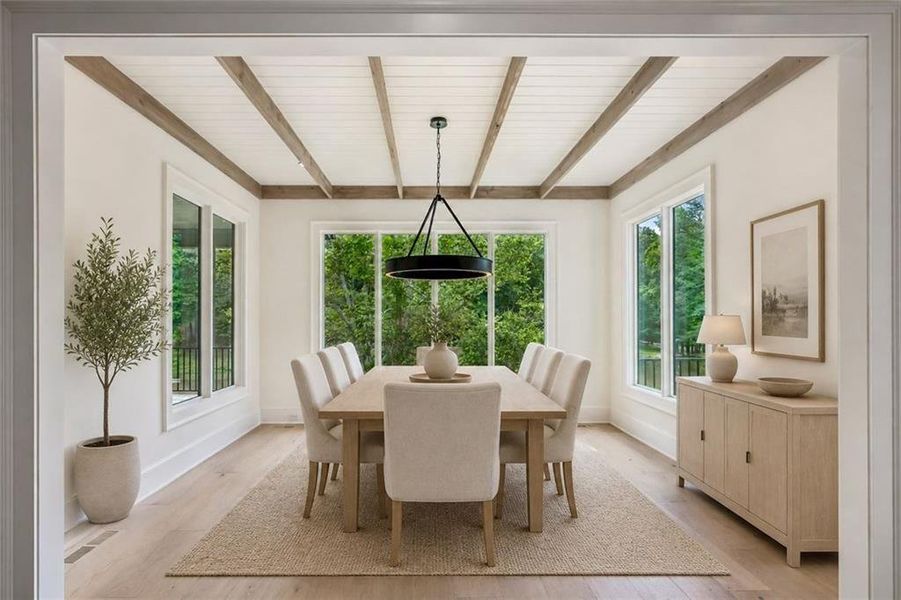 Furnished interior view inside a new home in , Roswell (Image 15).