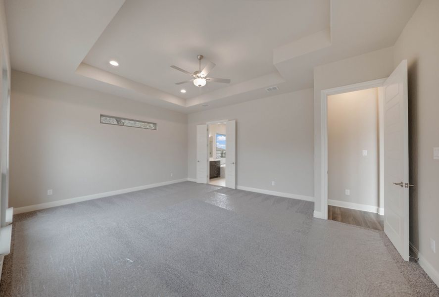 Representative unfurnished interior of a home built from the The Davinci by Whitestone Custom Homes in Johnson Ranch, Bulverde (Image 58).