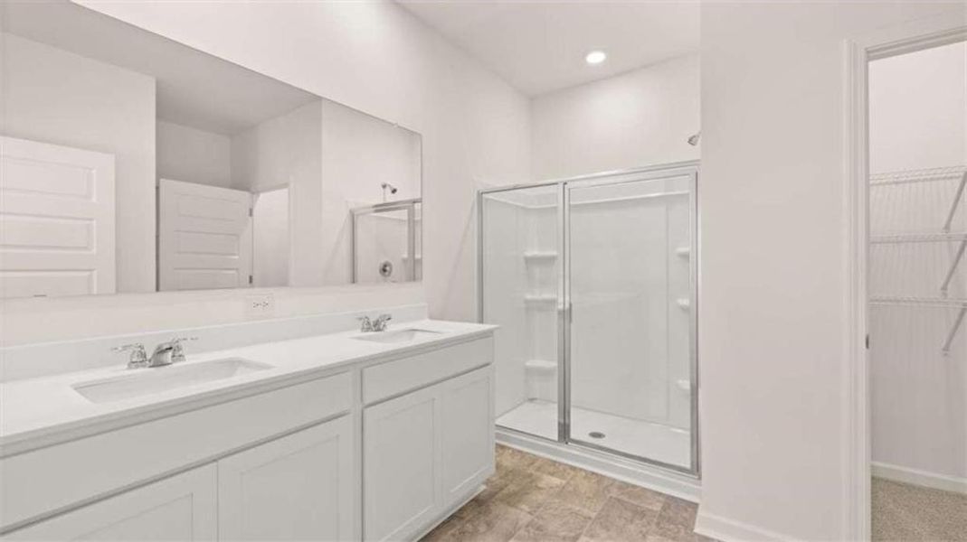 Furnished interior view inside a new home in Oakchase at Hampton, Hampton (Image 10).