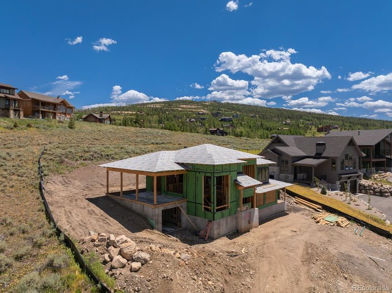 Front exterior of a new home in , Granby, CO, highlighting curb appeal (Image 2). Front exterior of a new home in , Granby, CO, highlighting curb appeal (Image 2).