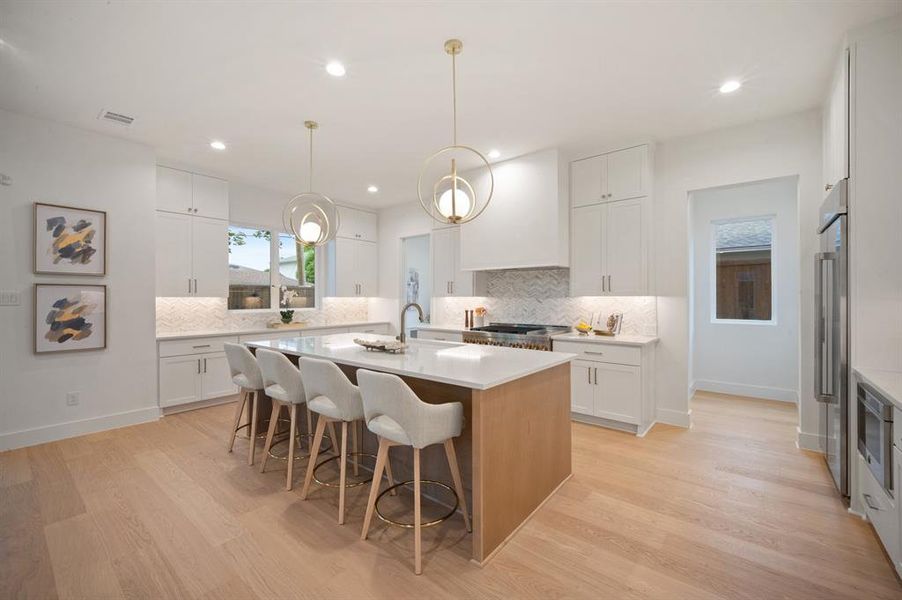 Furnished interior view inside a new home in , Dallas (Image 35).