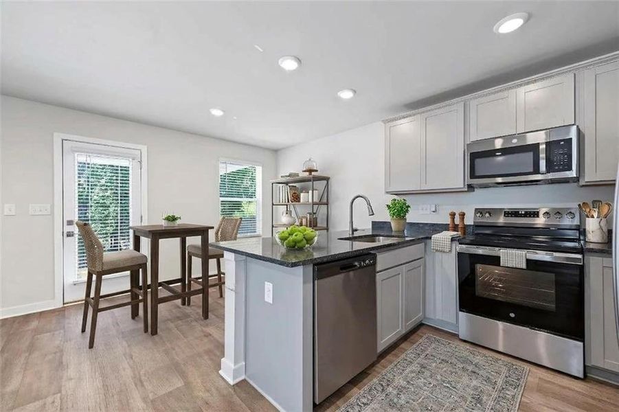 Furnished interior view inside a new home in , Union City (Image 6).