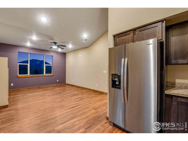 Stainless appliances and views of the mountains out every window