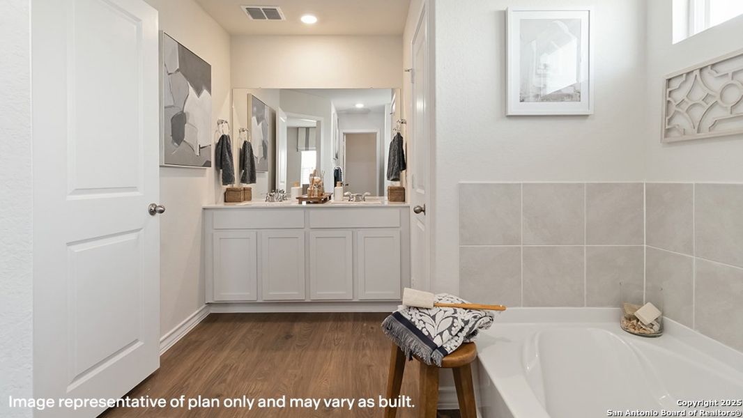Furnished interior view inside a new home in Riverstone at Westpointe, San Antonio (Image 24).