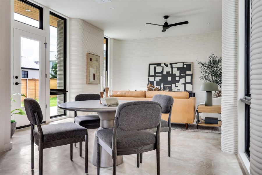 Furnished interior view inside a new home in , Austin (Image 13). Furnished interior view inside a new home in , Austin (Image 13).