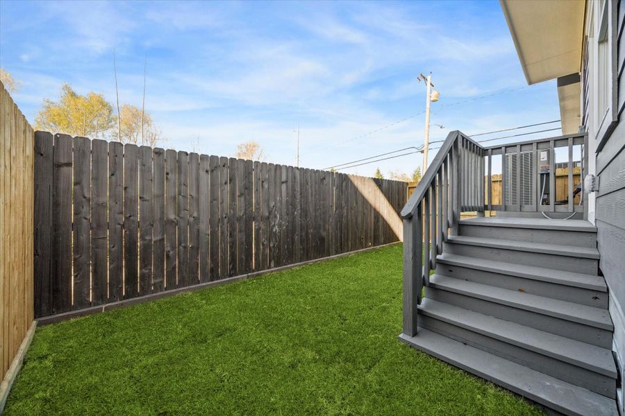 Exterior details and patio area of a home in Paul Quinn Heights, Houston (Image 3).