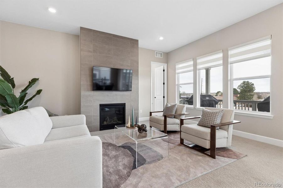 Furnished interior view inside a new home in , Littleton (Image 29).