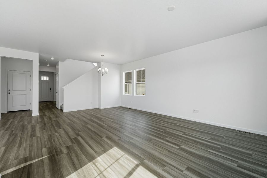 Spacious, unfurnished interior of a new home in The Town Collection at Independence, Elizabeth (Image 12).