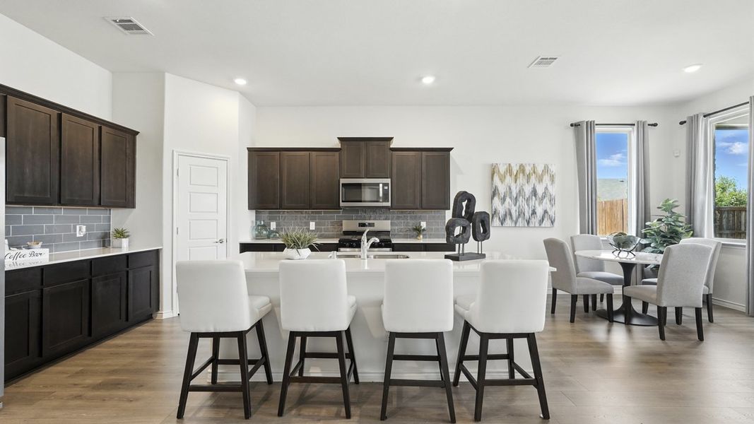 Furnished interior view inside a new home in Lakewood Trails, Forney (Image 9). Furnished interior view inside a new home in Lakewood Trails, Forney (Image 9).