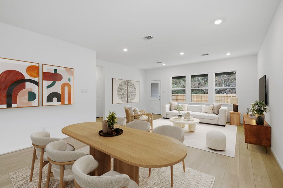 Representative furnished interior of a home built from the Walnut by Taylor Morrison in Bridge Creek 45s and 50s, Cypress (Image 5). Representative furnished interior of a home built from the Walnut by Taylor Morrison in Bridge Creek 45s and 50s, Cypress (Image 5).