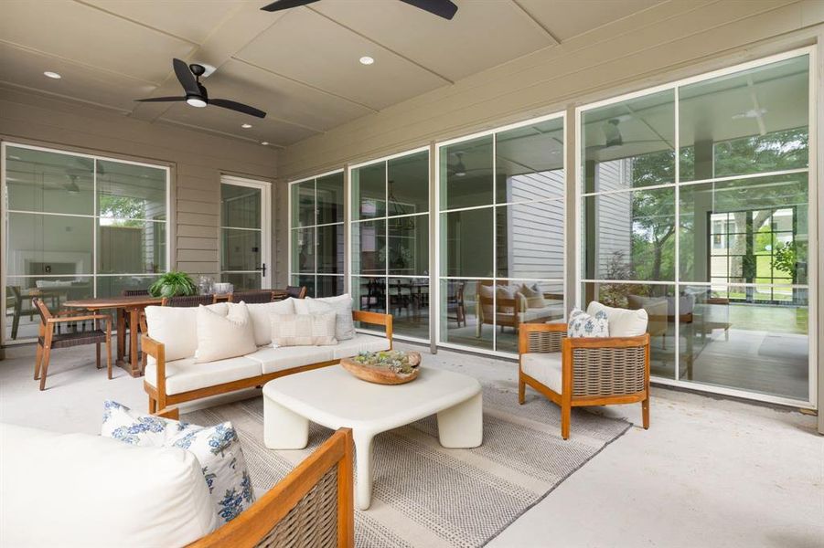 Exterior details and patio area of a home in , Dallas (Image 3). Exterior details and patio area of a home in , Dallas (Image 3).
