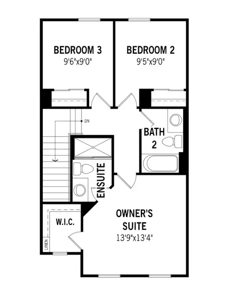 2D floor plan layout of this home in RiverTown - Meadows, St. Johns, FL (Image 2).
