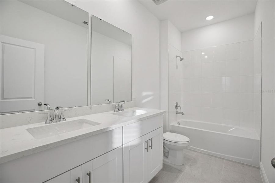 Furnished interior view inside a new home in Cyrene at Minneola - Villas, Minneola (Image 4).