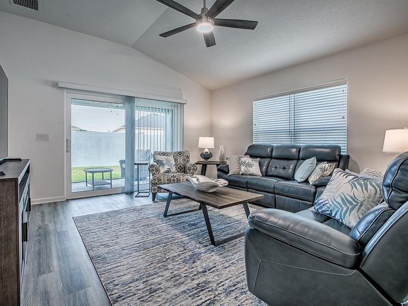 Furnished interior view inside a new home in , The Villages (Image 42).