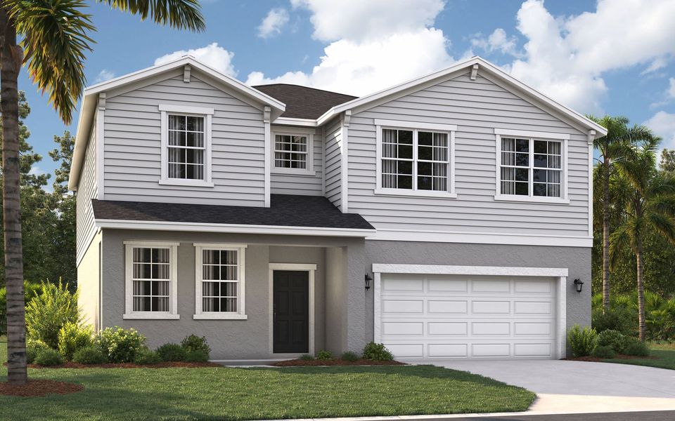 Front exterior of a home in the Hidden Cove community, located in Eustis, FL (Image 9).