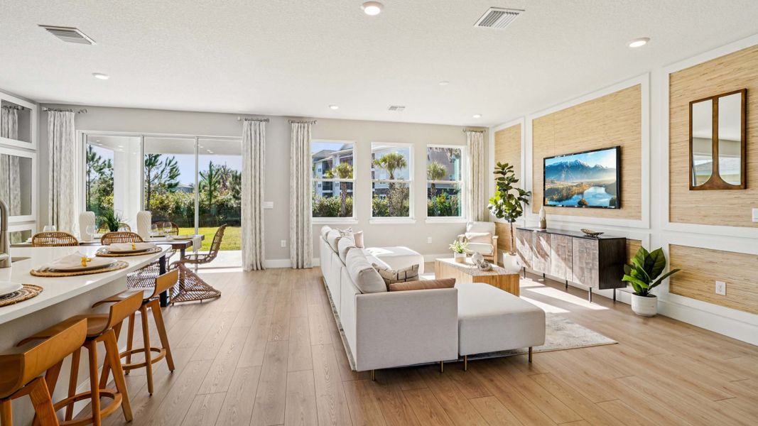 Furnished interior view inside a new home in Sandal Key, Weeki Wachee (Image 10).