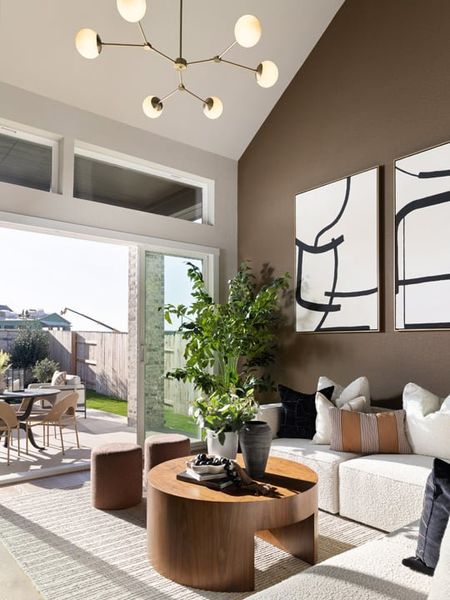 Representative furnished interior of a home built from the Skyview by Tri Pointe Homes in Terrace Collection at Heritage, Dripping Springs (Image 15).