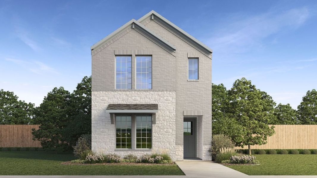 Representative exterior photo of a completed home built from the Plan by D.R. Horton in Waterbend, Euless, TX (Image 4). Representative exterior photo of a completed home built from the Plan by D.R. Horton in Waterbend, Euless, TX (Image 4).