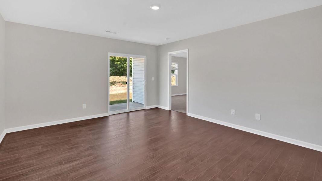 Representative unfurnished interior of a home built from the Allex by D.R. Horton in Clearwater Springs, Johnson City (Image 11). Representative unfurnished interior of a home built from the Allex by D.R. Horton in Clearwater Springs, Johnson City (Image 11).