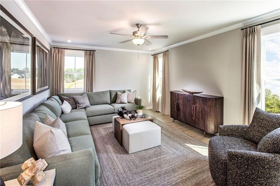 Furnished interior view inside a new home in Poppy at GreenHouse, Marietta (Image 11).