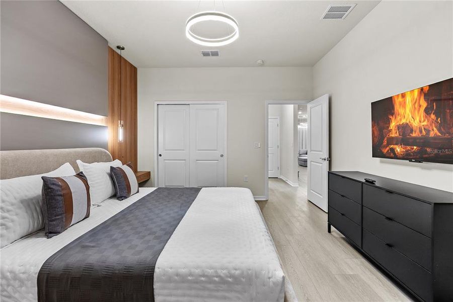 Furnished interior view inside a new home in Windsor Cay Resort, Clermont (Image 61). Furnished interior view inside a new home in Windsor Cay Resort, Clermont (Image 61).