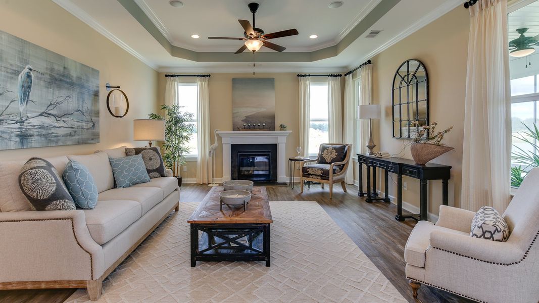 Representative furnished interior of a home built from the The Shorebreak by Chesapeake Homes in Bridgewater - Shorehaven Village, Little River (Image 8).