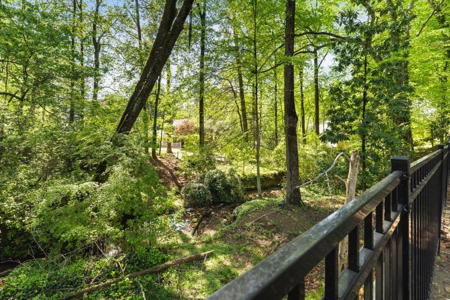 Exterior details and patio area of a home in , Atlanta (Image 36).