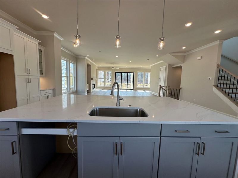 Furnished interior view inside a new home in Waterside Single Family, Peachtree Corners (Image 15).