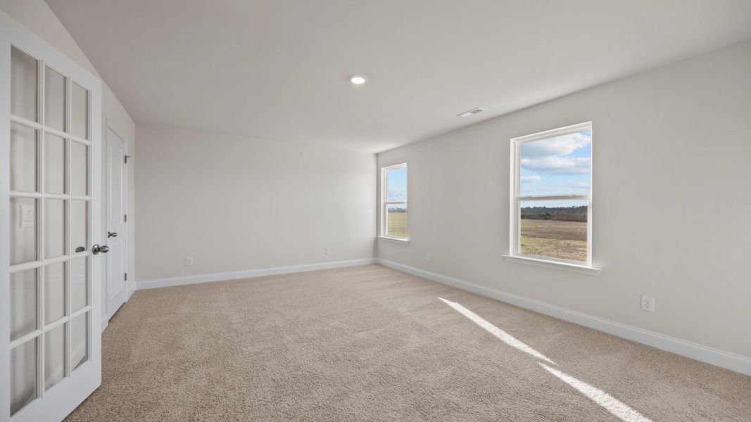 Spacious, unfurnished interior of a new home in Beaver Dam Crossing, Bailey (Image 33). Spacious, unfurnished interior of a new home in Beaver Dam Crossing, Bailey (Image 33).