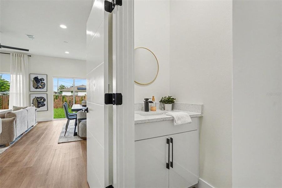 Furnished interior view inside a new home in , Tampa (Image 9). Furnished interior view inside a new home in , Tampa (Image 9).