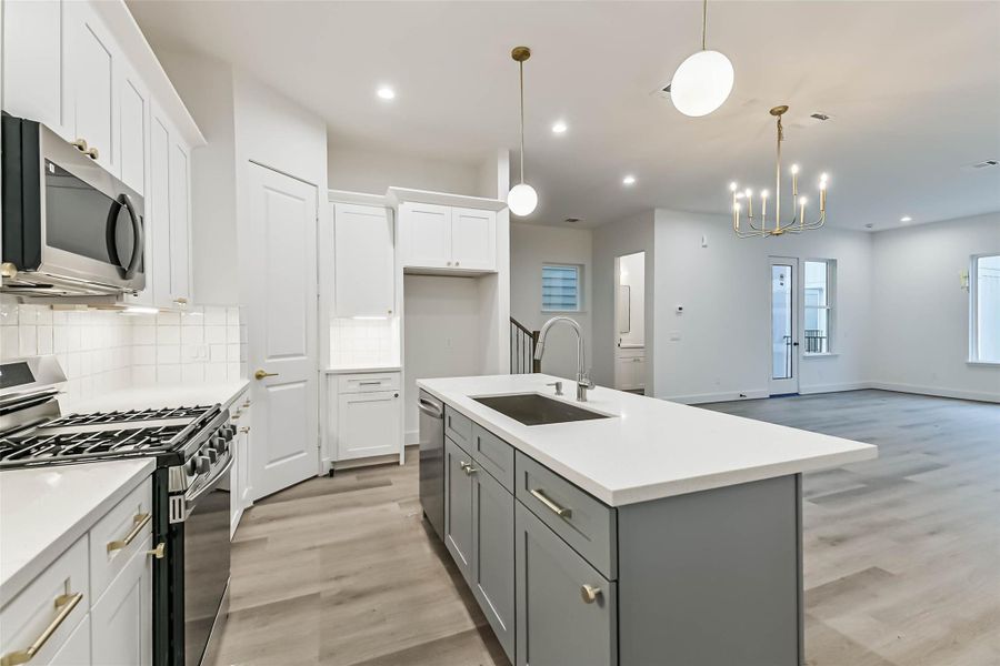 Furnished interior view inside a new home in , Houston (Image 6).